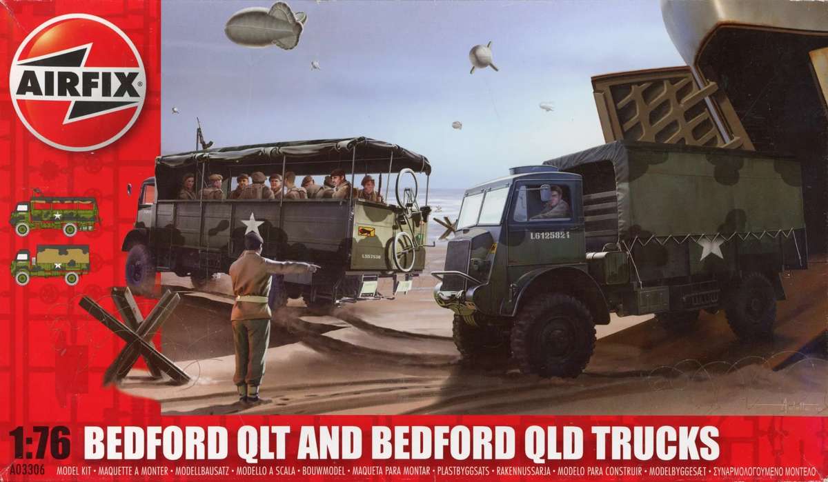 Bedford QLT and Bedford QLD Trucks - 1/76 Scale (Airfix)(A03306)(ON0068)
