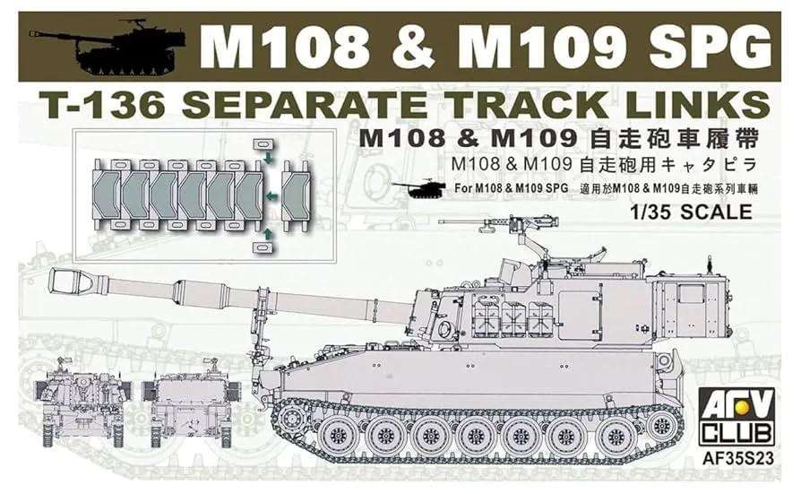 M108 & M109 SPG T-136 Seperate Track Links