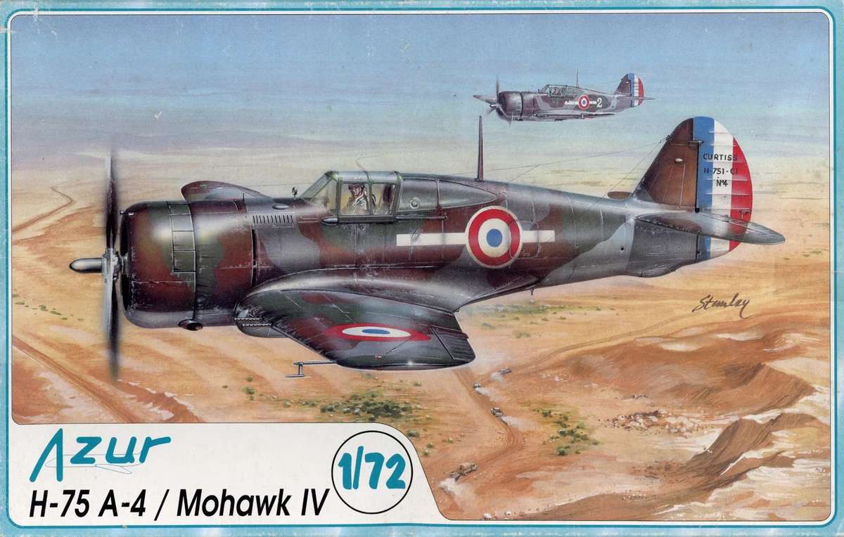 Curtiss H-75 A-4 / Mohawk IV - 1/72 Scale (Azur)(AZUR013)(ON0045)