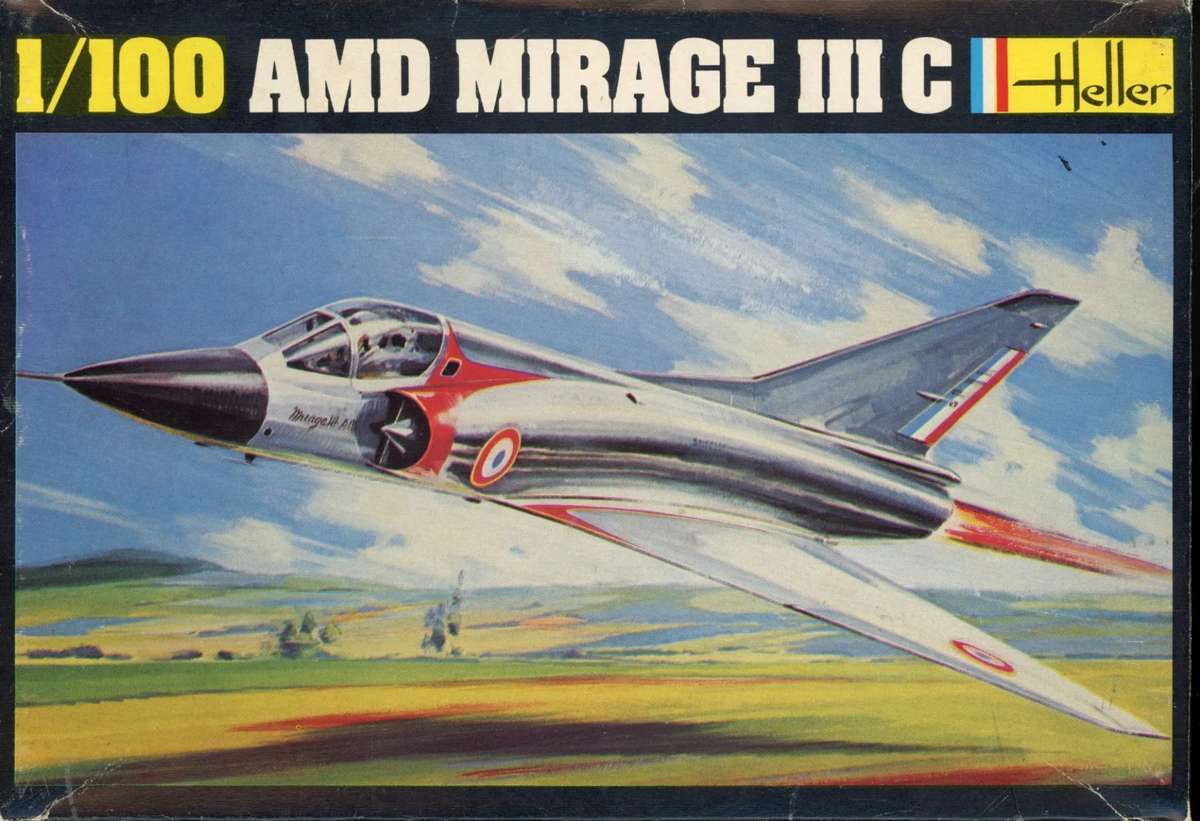AMD Mirage IIIC - 1/100 Scale (Heller)(HEL001)(TH2397)