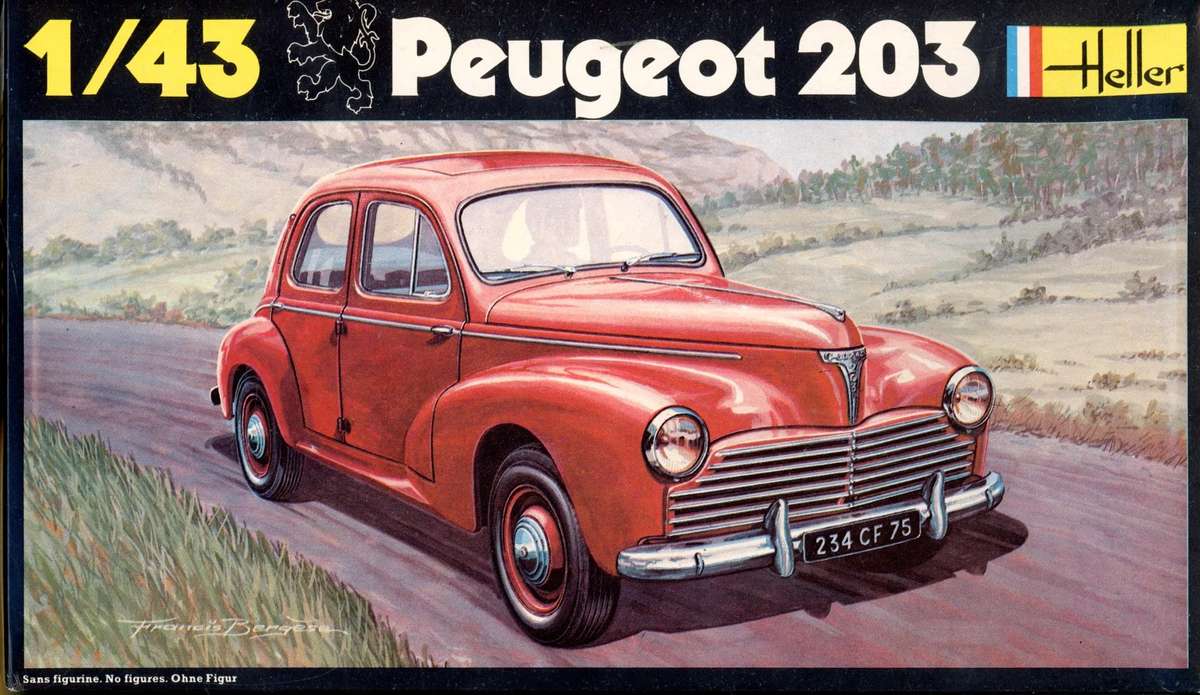 Peugeot 203 - 1/43 Scale (Heller)(HEL160)(TH2451)