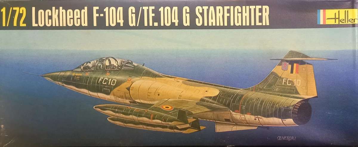 Lockheed F-104G/TF-104G Starfighter - 1/72 Scale (Heller)(HEL273)(TH2383)
