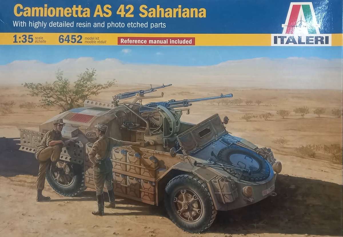 Camionetta AS 4r2 Sahariana - 1/35 Scale (Italeri)(IT6452)(ON0257)