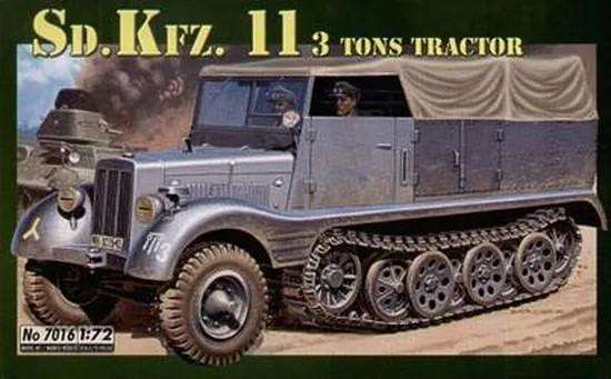 Sd.Kfz.11 3 Tons Tractor 1/72 Scale Italeri 7016