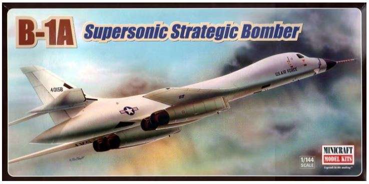 B-1A Supersonic Strategic Bomber - 1/144Scale (Minicraft  MC11606)