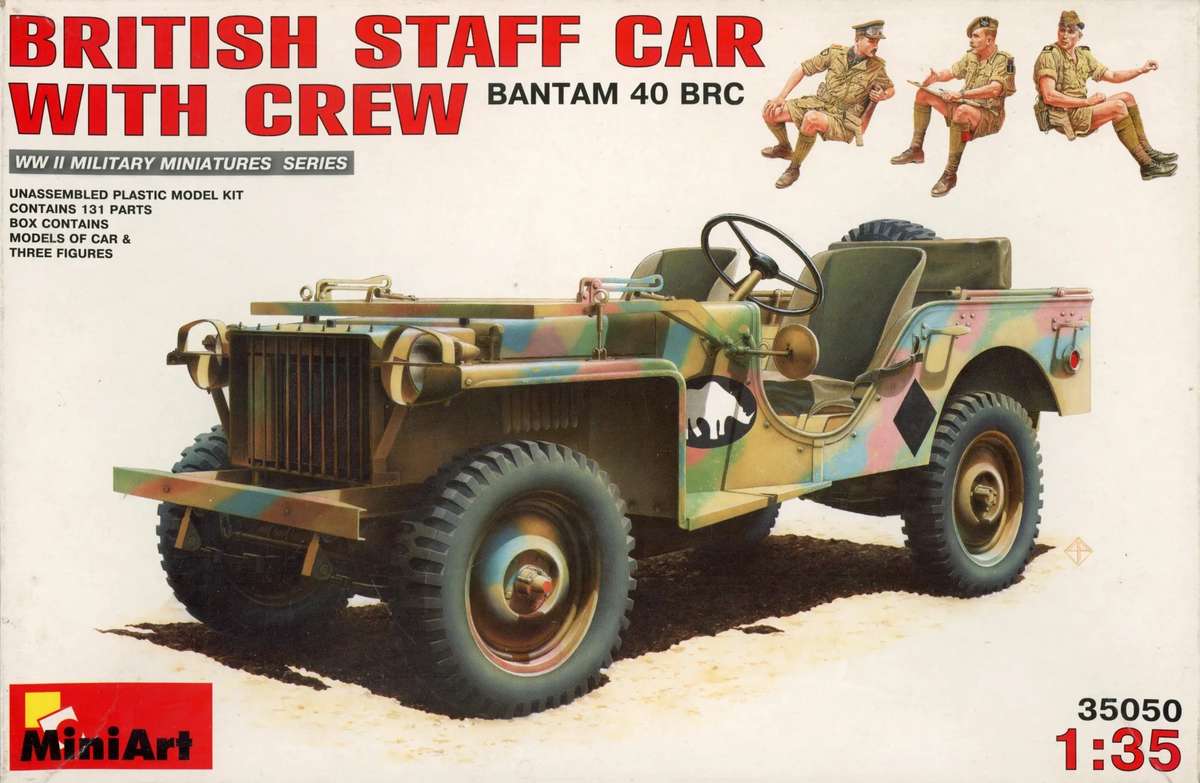 British Staff Car with Crew - 1/35 Scale (MiniArt)(MINA35050)(ON0098)