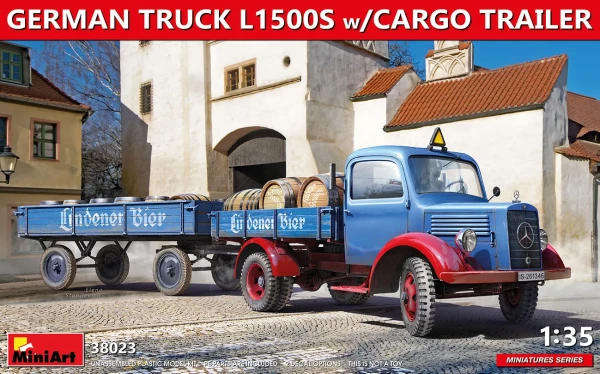 L1500S with Cargo Trailer - 1/35 Scale (MiniArt 38023)