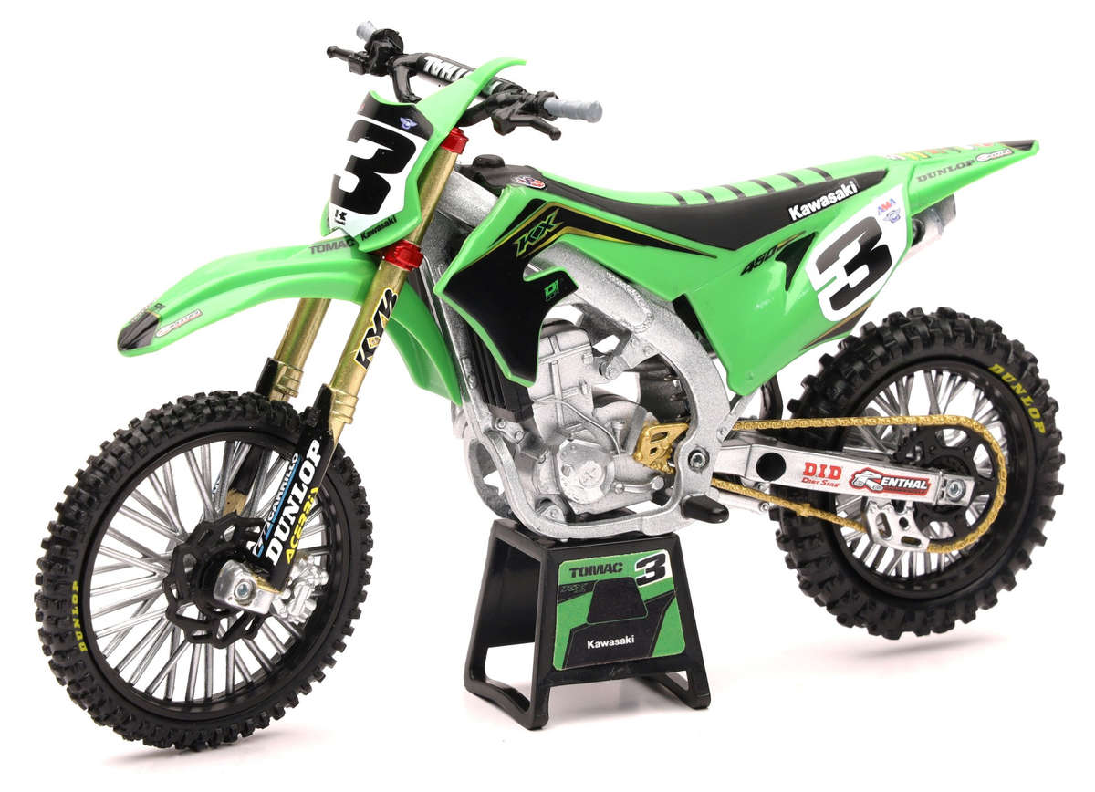 Kawasaki Race Team KX450 2019 - Eli Tomac #3  - 1/12 Scale NewRay NR58113