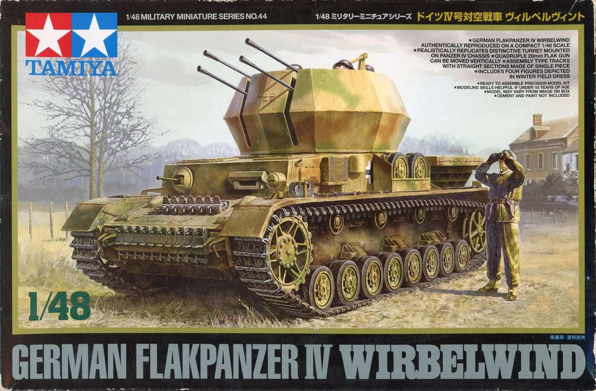 German Flankpanzer IV Wirbelwind -1/48 Scale (Tamiya)(TAM32544)(ON0216)