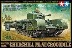 British Tank Churchill Mk.VII Crocodile - 1/48 Scale (Tamiya 32594)