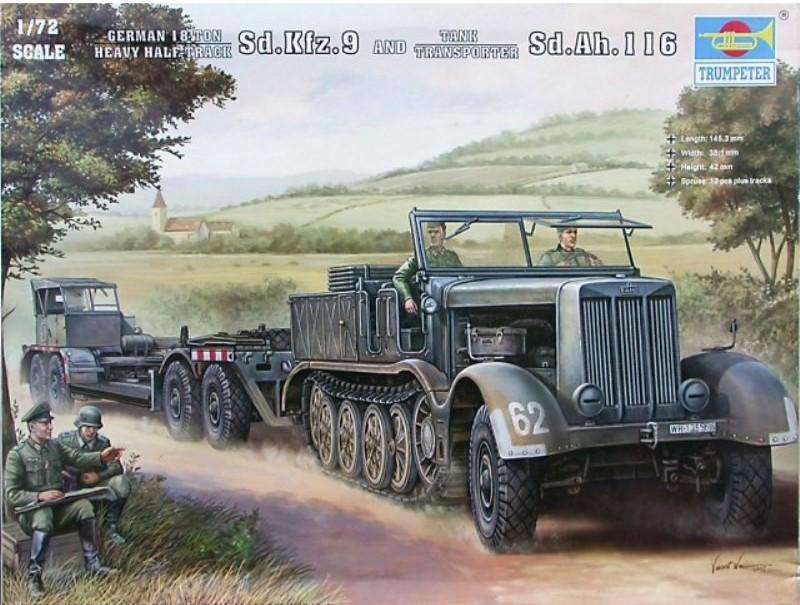 Sd.Kfz.9 18T Half-track & Sd.Ah.116 - 1/72 Scale  (Trumpeter 07275)
