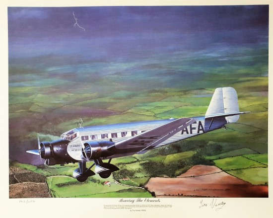 Braving the Elements - SAA Junkers Ju-52 Art Print