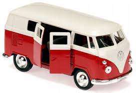 Volkswagen Bus Red 1963 1/24 Welly WEL22095W