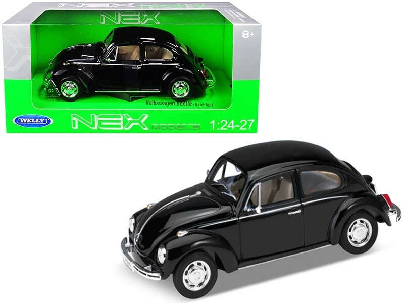 Volkswagen Beetle Hard Top Black - 1/24 Scale (Welly WEL22436BLK)