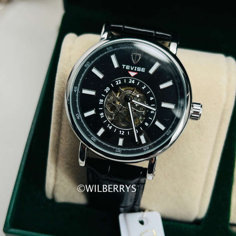 TEVISE Namura-X Skeleton Automatic Kinetic Watch