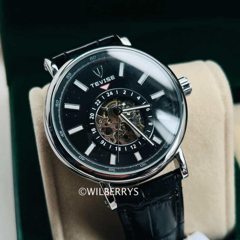 TEVISE Namura-X Skeleton Automatic Kinetic Watch