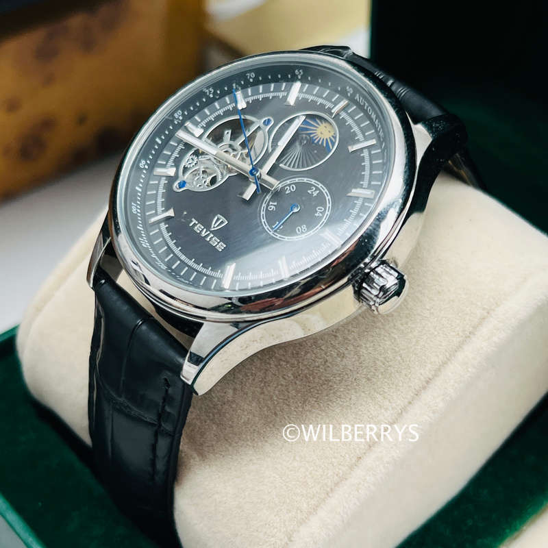 Tevise Men's Namura Classic Automatic Moonphase Skeleton Watch