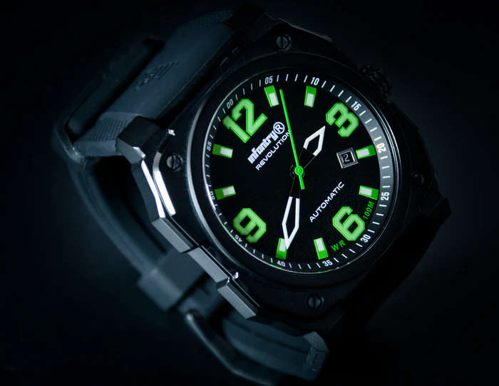 Infantry Revolution Men's REVO AUTOMATIC GHOST LAMBO GREEN INR-X1-AT Watch
