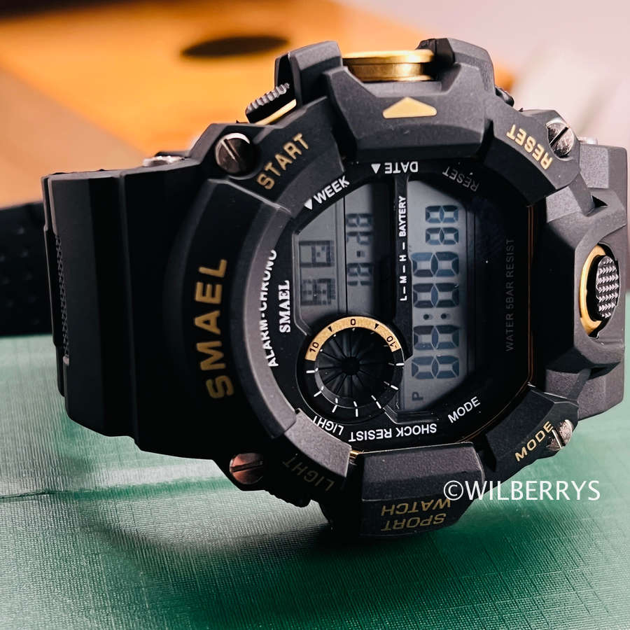 SMAEL Men`s SHOCK PROOF Mens Shockr 50mm Watch WATER RESISTANT **BRAND NEW**