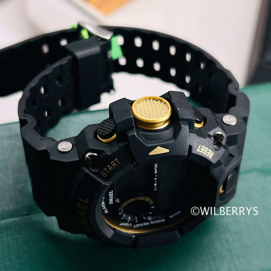 SMAEL Men`s SHOCK PROOF Mens Shockr 50mm Watch WATER RESISTANT **BRAND NEW**