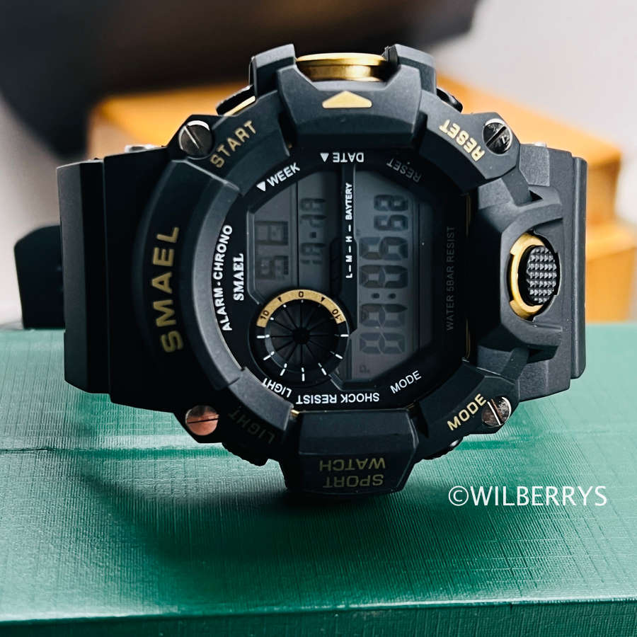 SMAEL Men`s SHOCK PROOF Mens Shockr 50mm Watch WATER RESISTANT **BRAND NEW**