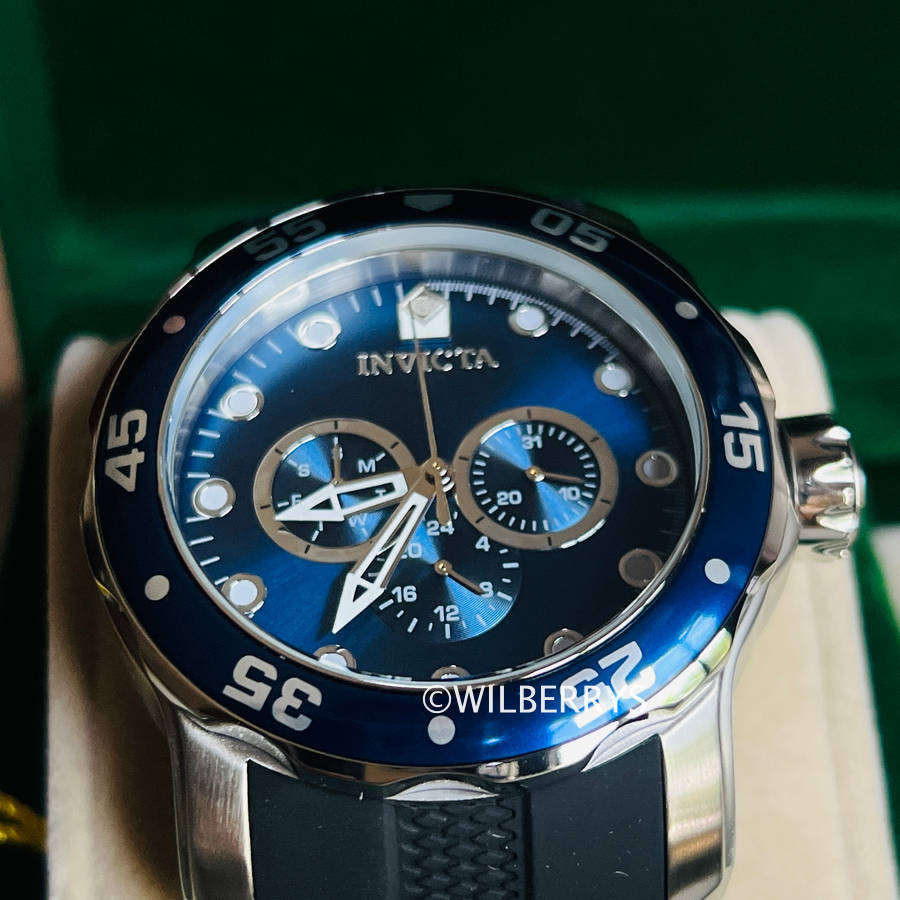 INVICTA Colossus 48mm Oceanic Blue Chronograph Silicone Strap Watch