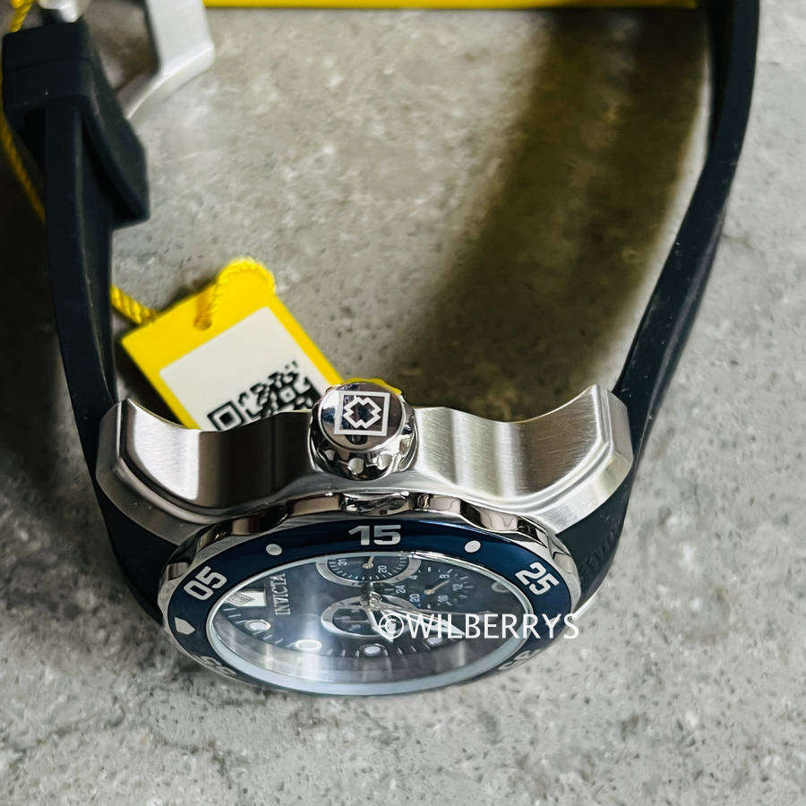 INVICTA Colossus 48mm Oceanic Blue Chronograph Silicone Strap Watch