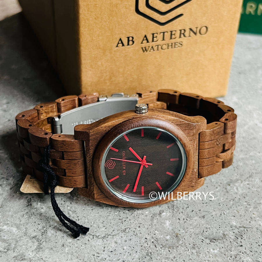 AB AETERNO Italy Men's Premium Luxury Swiss Movement Wooden Watch