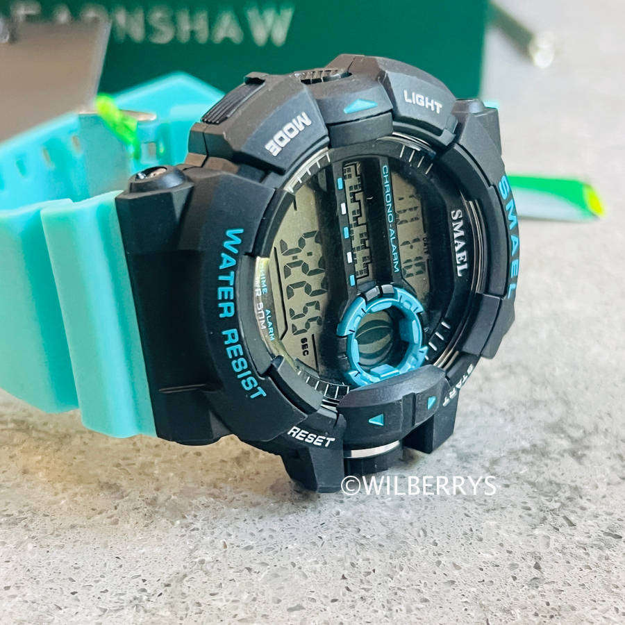 SMAEL Men SHOCK PROOF Mens Multifunction DUAL TIME Alarm Chrono Watch