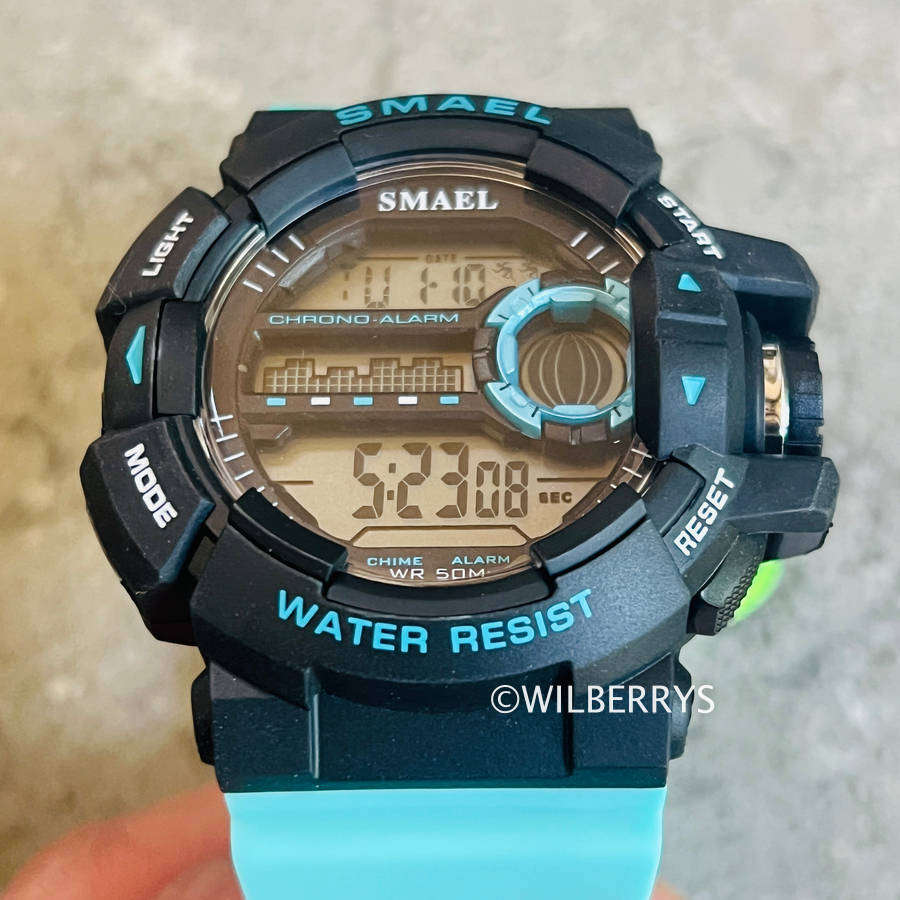 SMAEL Men SHOCK PROOF Mens Multifunction DUAL TIME Alarm Chrono Watch