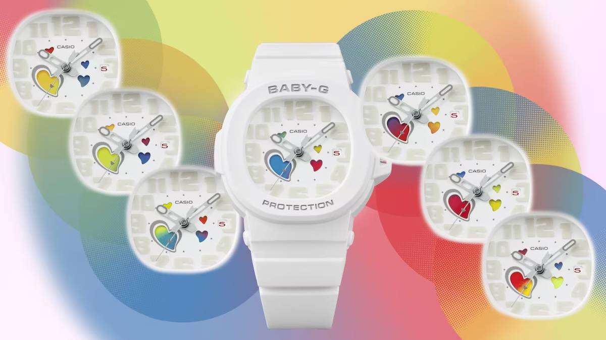 CASIO Womens Baby G Playful Hearts Limited Edition Watch Hearts Move