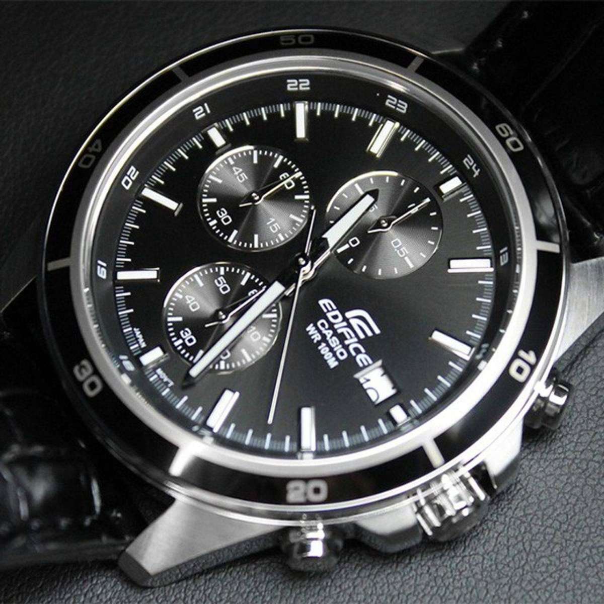 CASIO Mens Edifice Classic Chronograph Watch EFR-526L-1AV