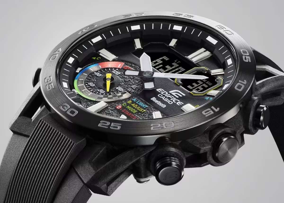 CASIO Mens Edifice Racing Bluetooth Chronograph Watch