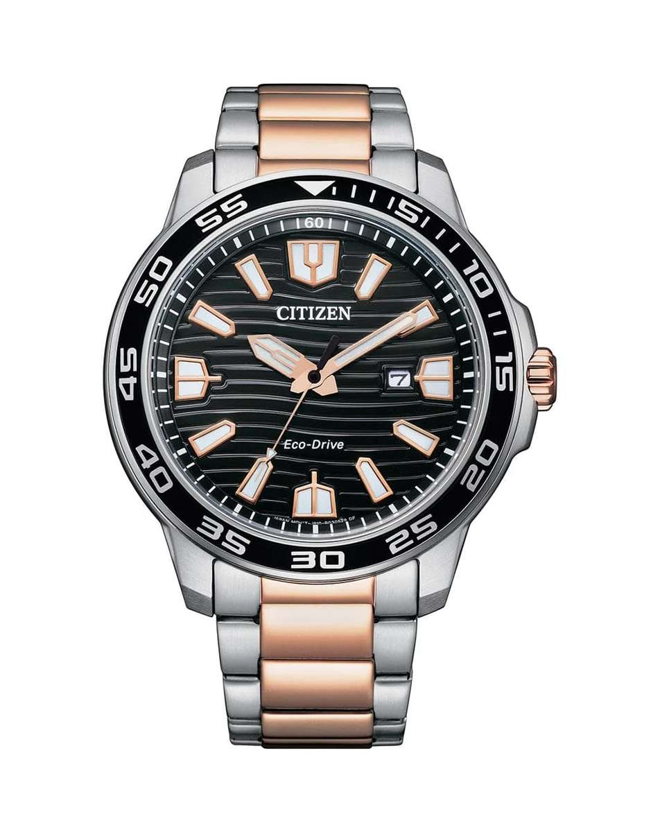 CITIZEN Eco-Drive Black Dial Stainless Steel Men's Watch AW1524-84E