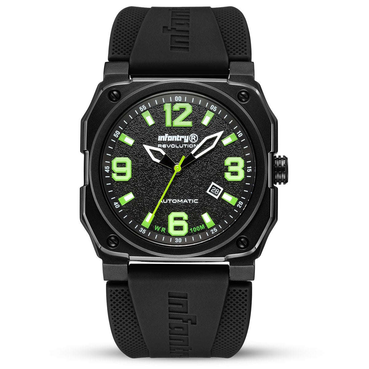 Infantry Revolution Men's REVO AUTOMATIC GHOST LAMBO GREEN INR-X1-AT Watch