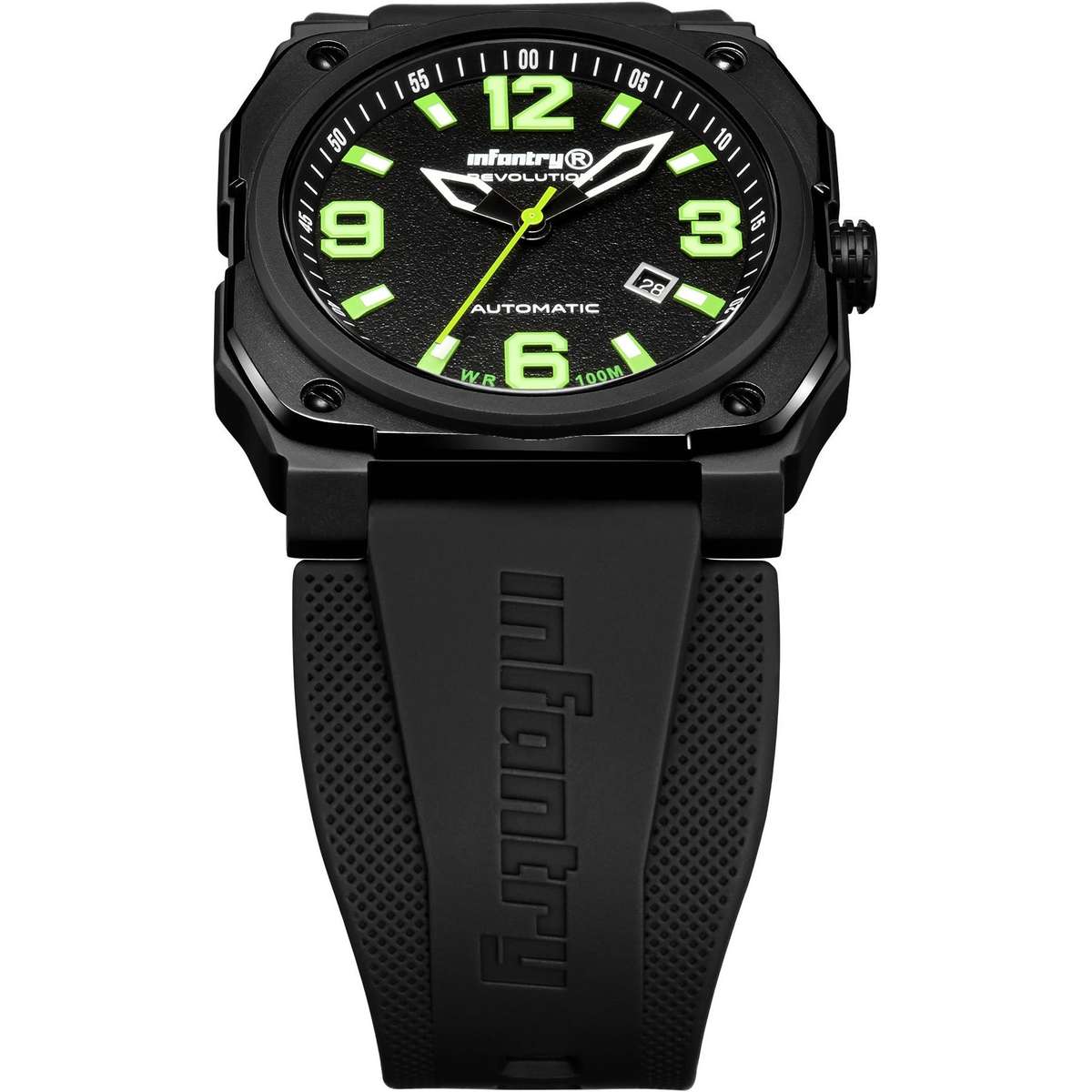 Infantry Revolution Men's REVO AUTOMATIC GHOST LAMBO GREEN INR-X1-AT Watch