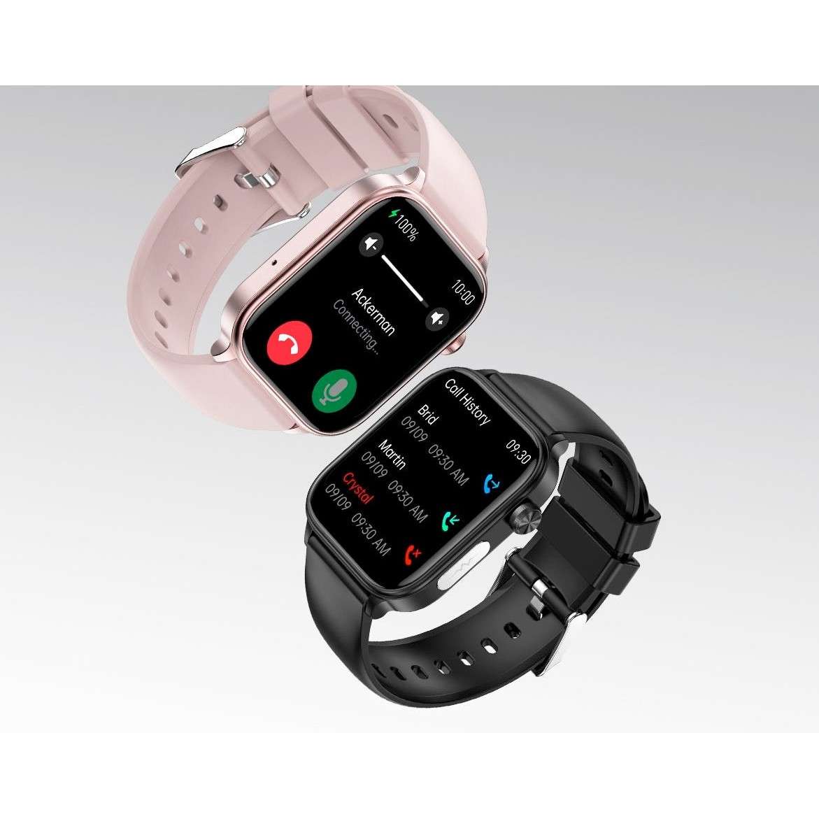 NORTH EDGE Women's Pink Rose intelli Health Glucose Heart Smart Watch with Quick Detachable strap