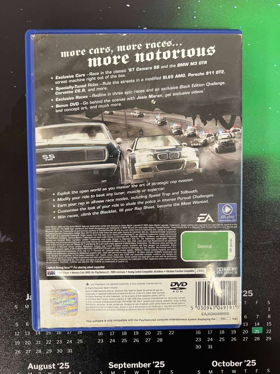 Need for Speed Most Wanted (Black Edition) PS2