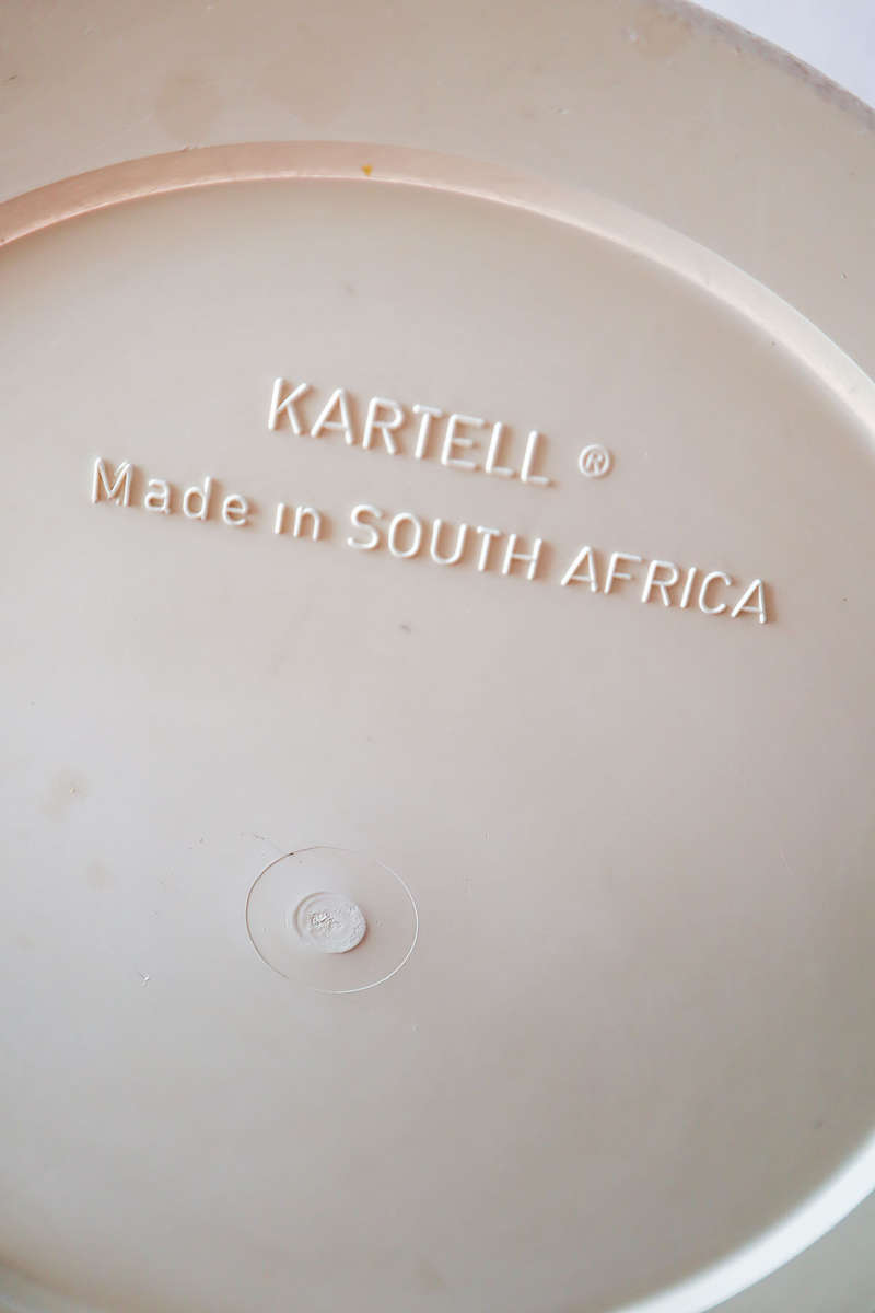 Waste paper bin Model 4660 by Gino Colombini for Kartell, 1970