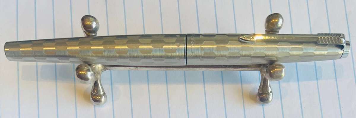 RARE! PARKER 45 HARLEQUIN FOUNTAIN PEN AND BALLPOINT PEN IN BOX