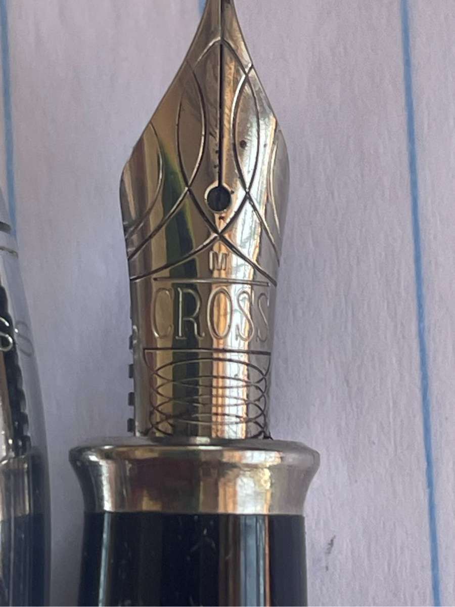 CROSS TOWNSEND CHROME SILVER FOUNTAIN PEN IN BOX