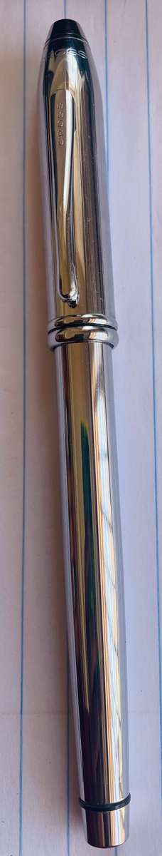 CROSS TOWNSEND CHROME SILVER FOUNTAIN PEN IN BOX