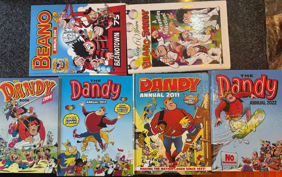 7 DANDY,  BEANO  AND GEEZER 1976 COMICS-ALL HARDCOVER