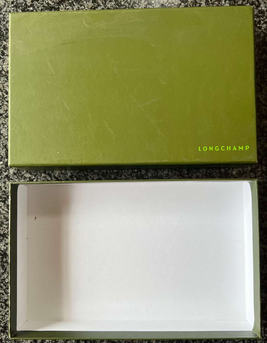 SET OF 4 DESIGNER BOXES: LONGCHAMP, TOMMY HILFIGER, LOUIS VUITTON