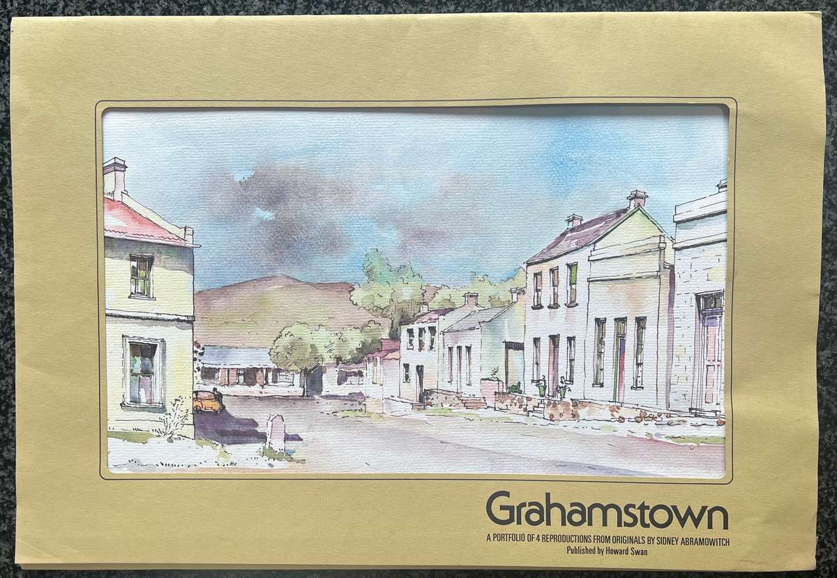 SIGNED, NUMBERED! 1 x COLLECTION OF 4 PRINTS BY LISTED ARTIST SIDNEY ABRAMOWITCH, GRAHAMSTOWN