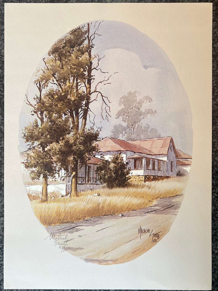 SIGNED, NUMBERED! 1 x COLLECTION OF 6 PRINTS BY LISTED ARTIST MALACHI SMITH