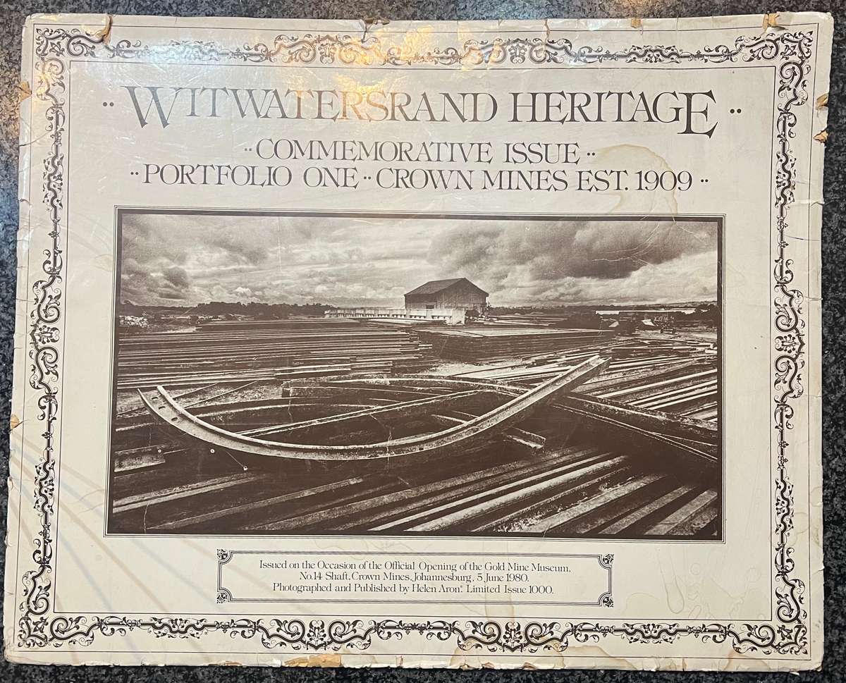 SIGNED! 1 x COLLECTION OF 4 PRINTS WITWATERSRAND HERITAGE COMMEMORATIVE ISSUE PORTFOLIO