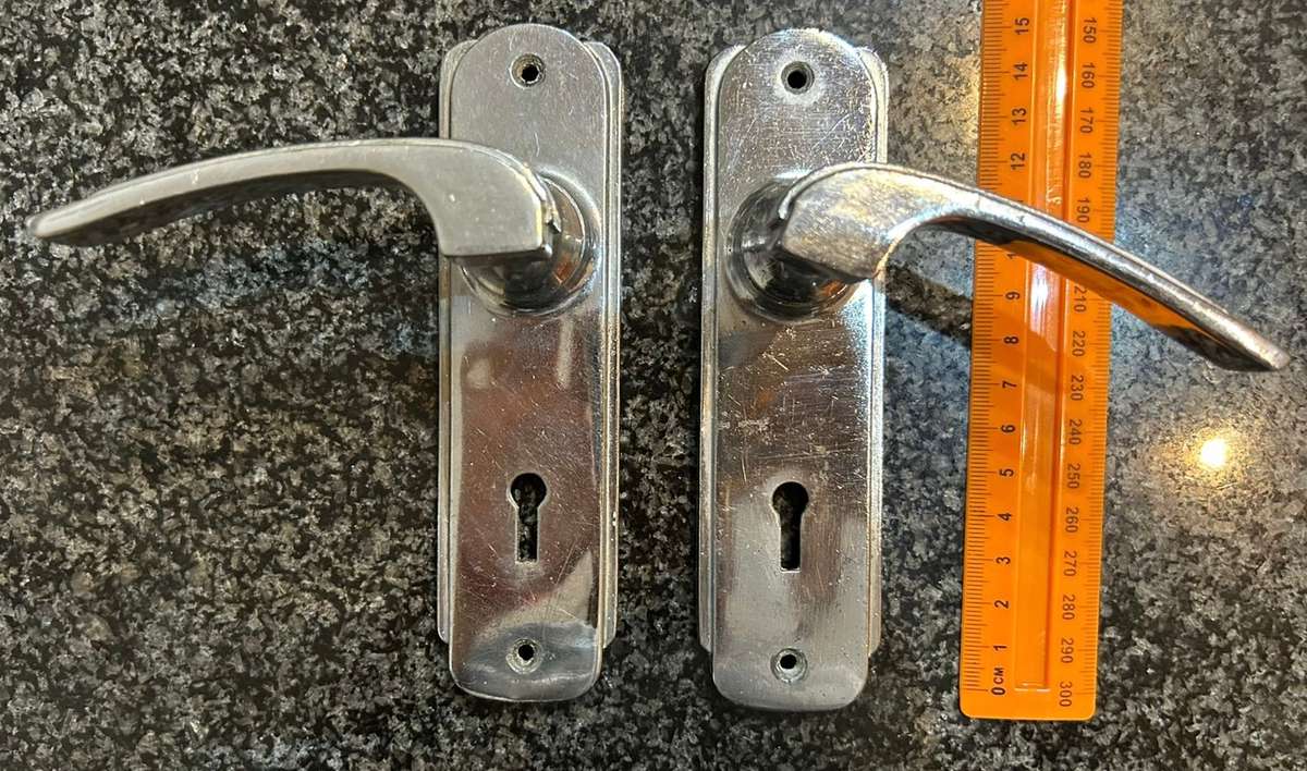SET OF MATCHING DOOR HANDLES - ARCHITECTURAL SALVAGE