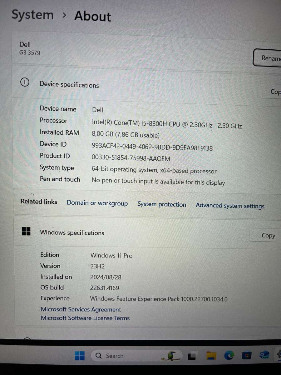 Dell G3 Gaming Notebook