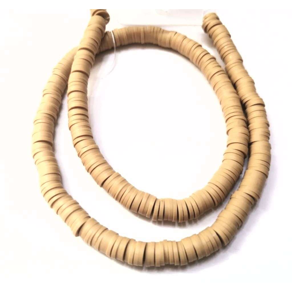 Beads / FIMO - Polymer Clay Beads - +/-350pcs - 6x1mm discs / Beads for crafting